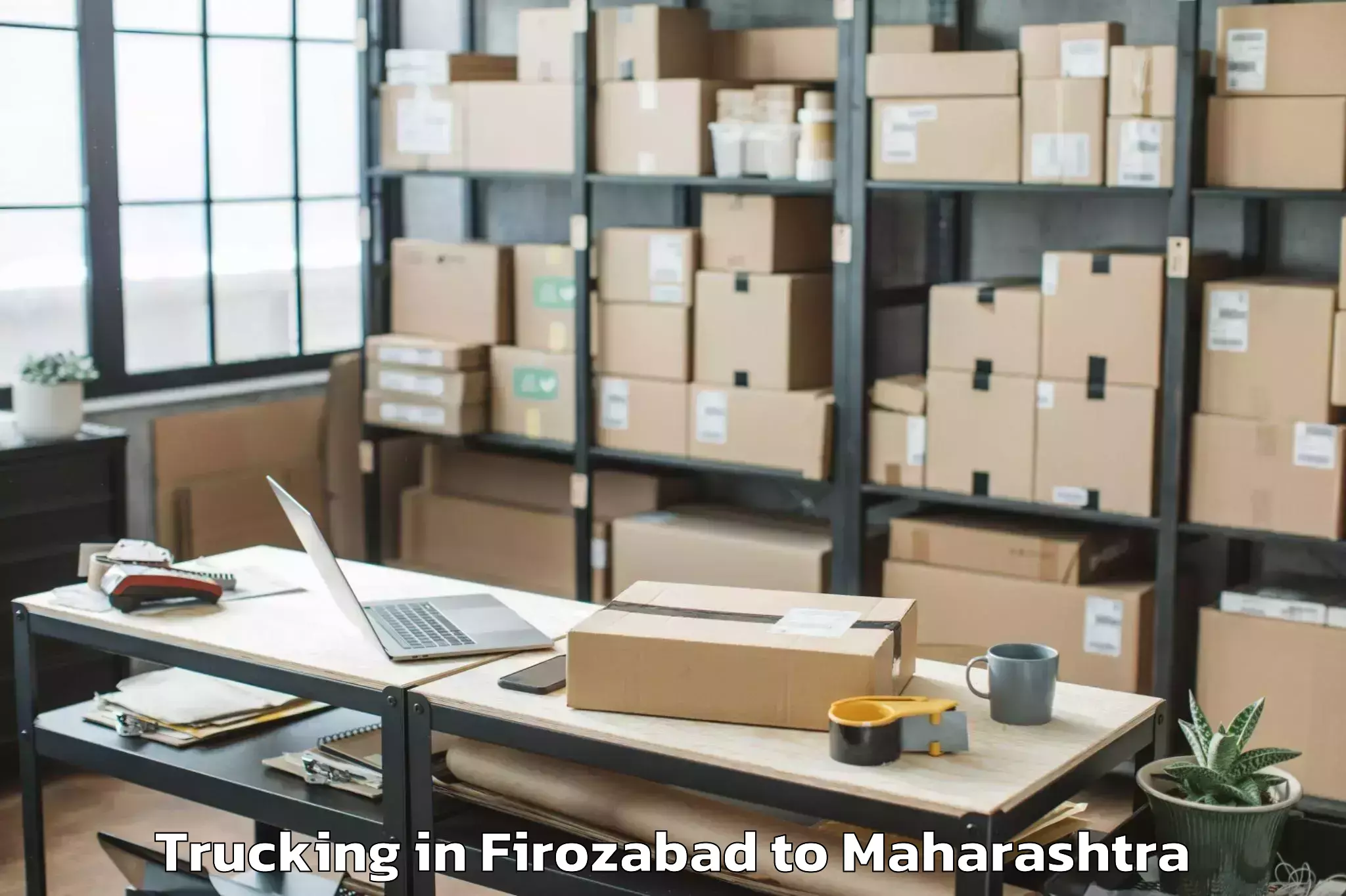 Reliable Firozabad to Sangamner Trucking